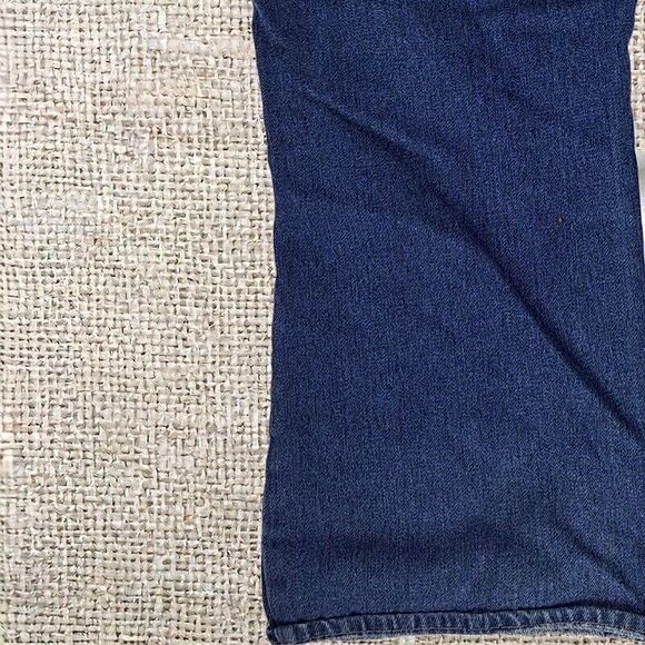 Iron Jeans Vintage USA Dark Denim Straight Leg 38x32 Pockets Zip Logo Button - Picture 13 of 14